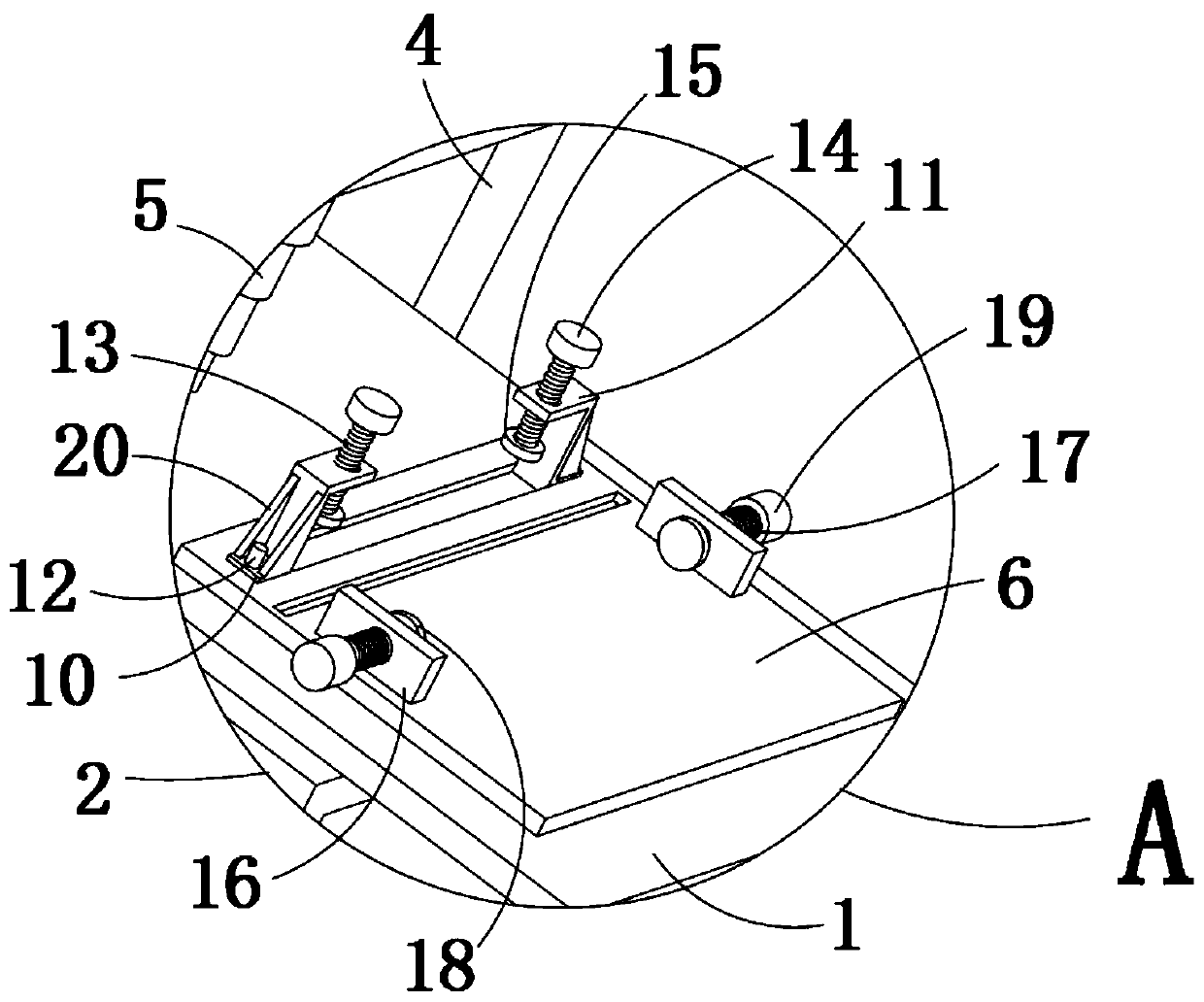 Welding equipment for processing rail damping backing plate