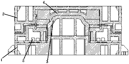 Automobile rear-wheel cover inner panel drawing die