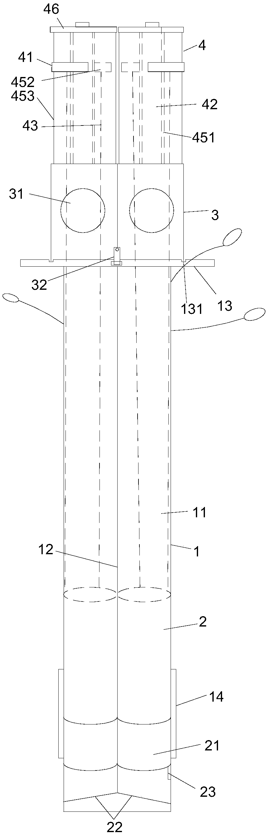 Double-lumen tube and intubation method