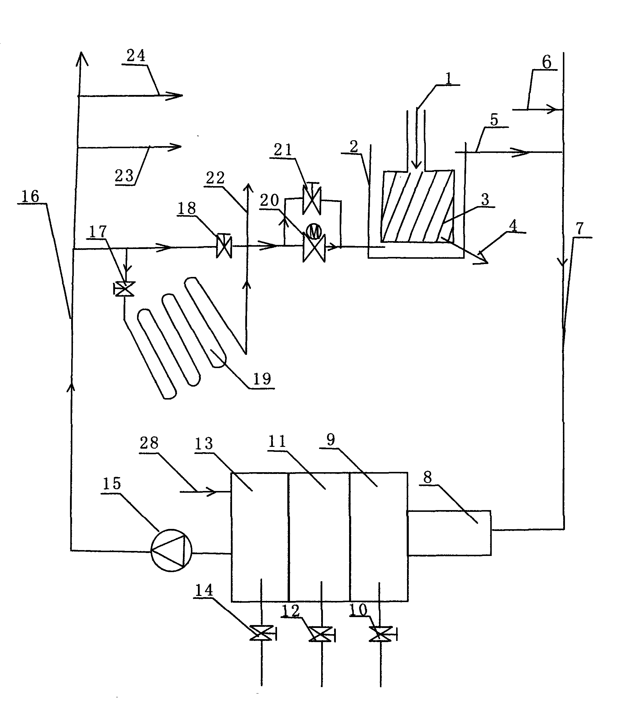 Circulating comprehensive utilization technology and system for white wine-making cooling water and bottle washing water