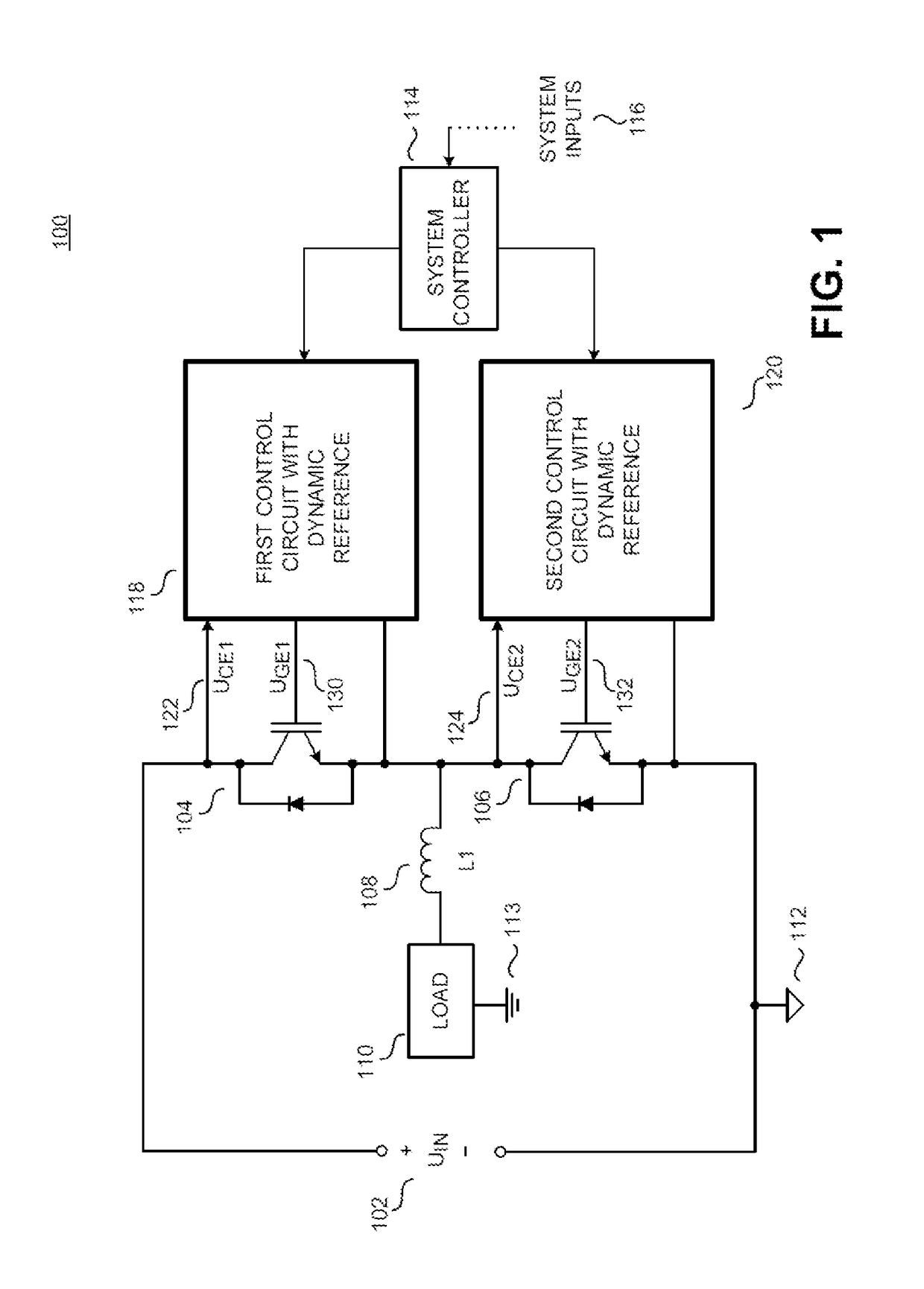 Device and method for producing a dynamic reference signal for a driver circuit for a semiconductor power switch