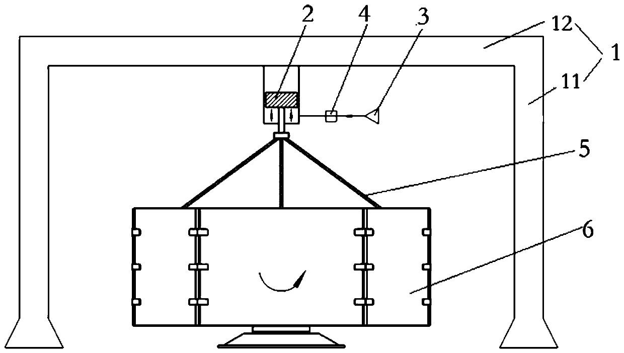 Ground zero-gravity debugging device for space rotating mechanism