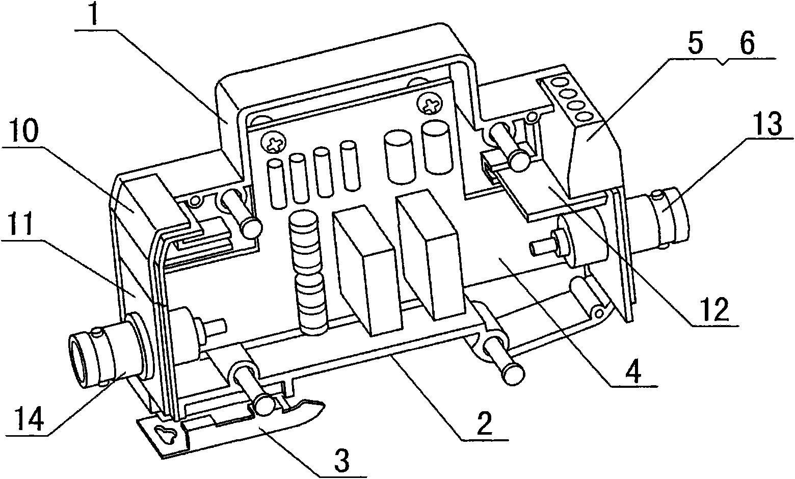 Signal lightning protector with remote signaling function