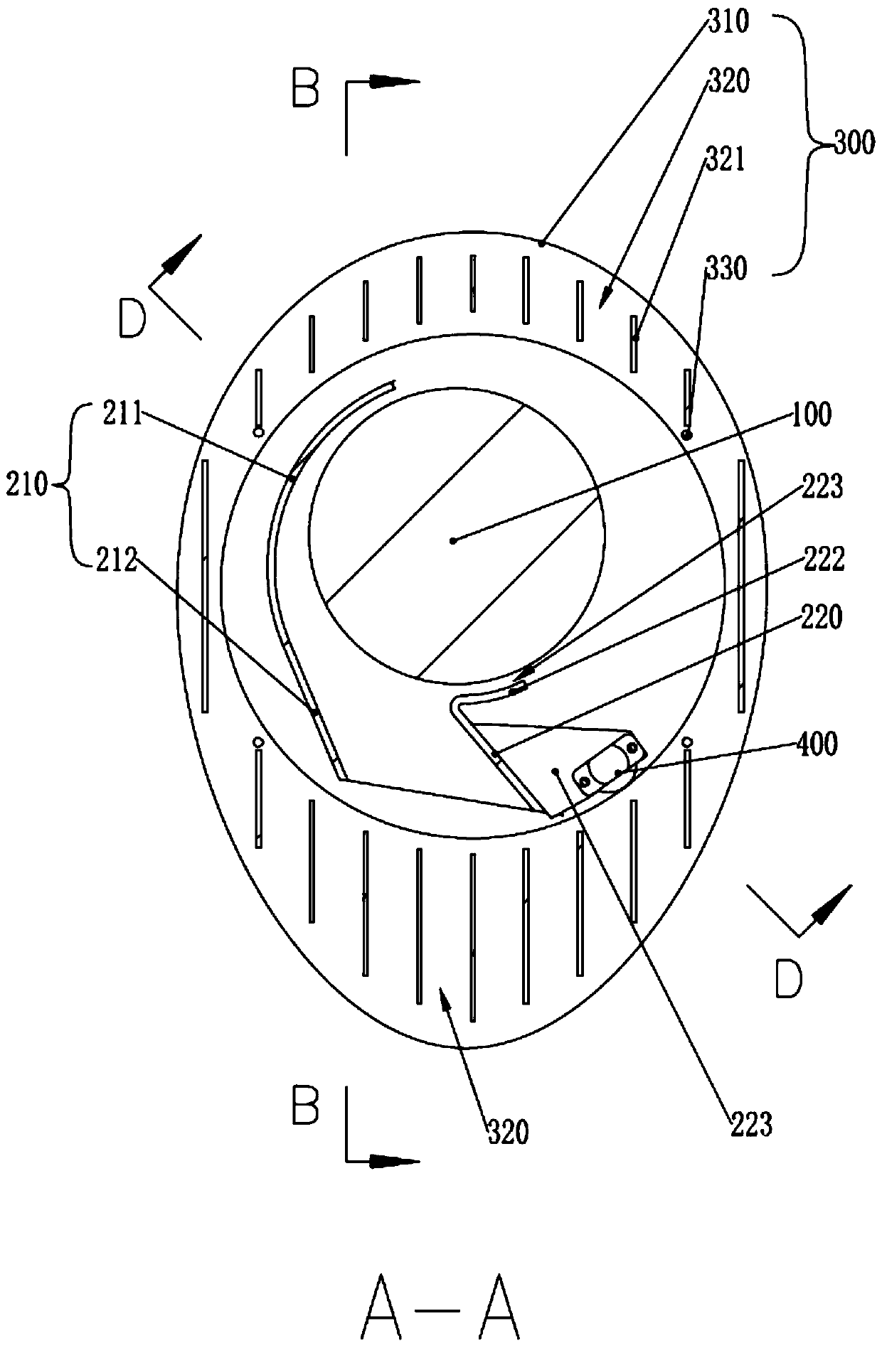 Driving mechanism and air outlet equipment applying same