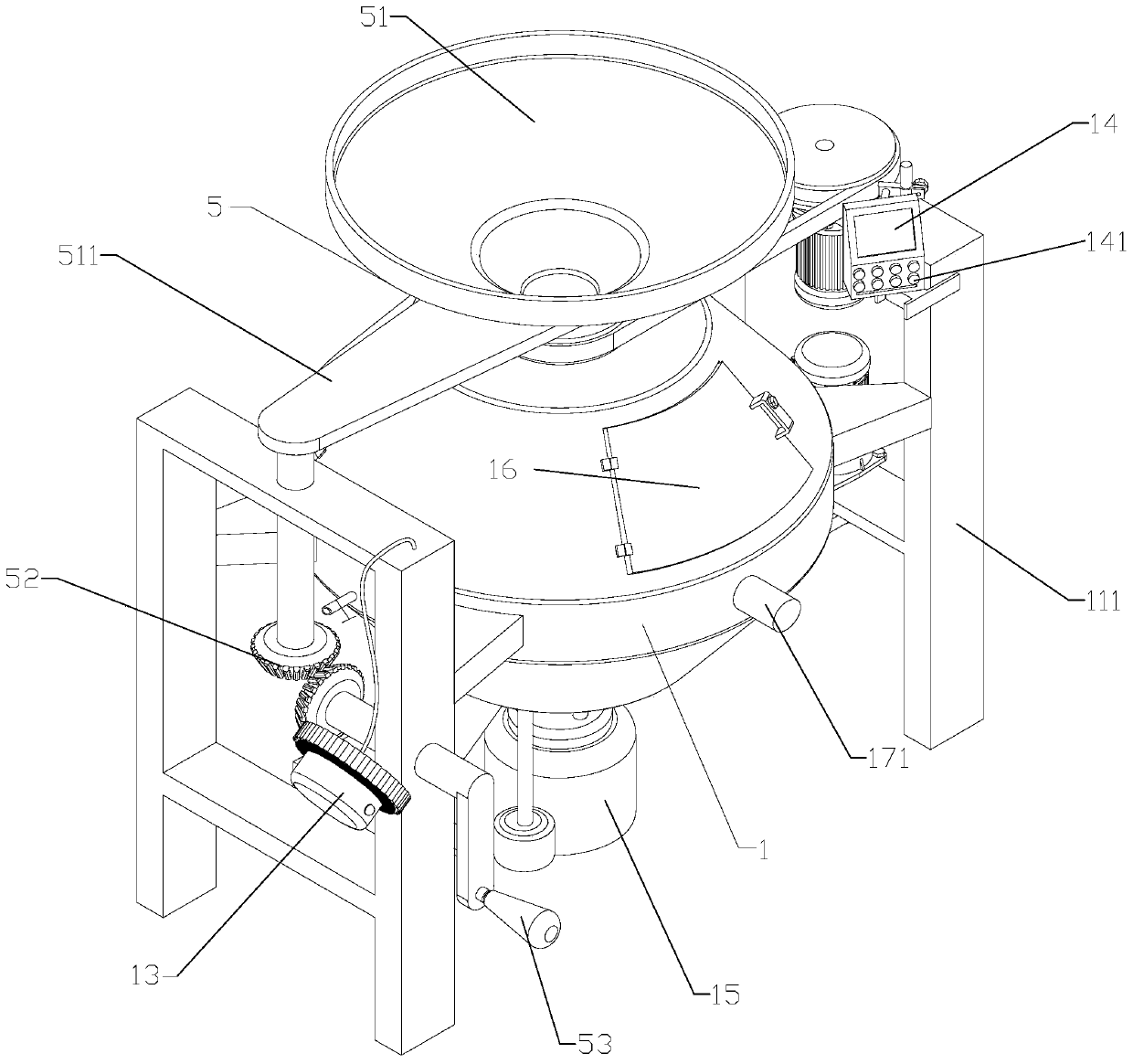 Multifunctional veterinary herbal medicine superfine crushing equipment