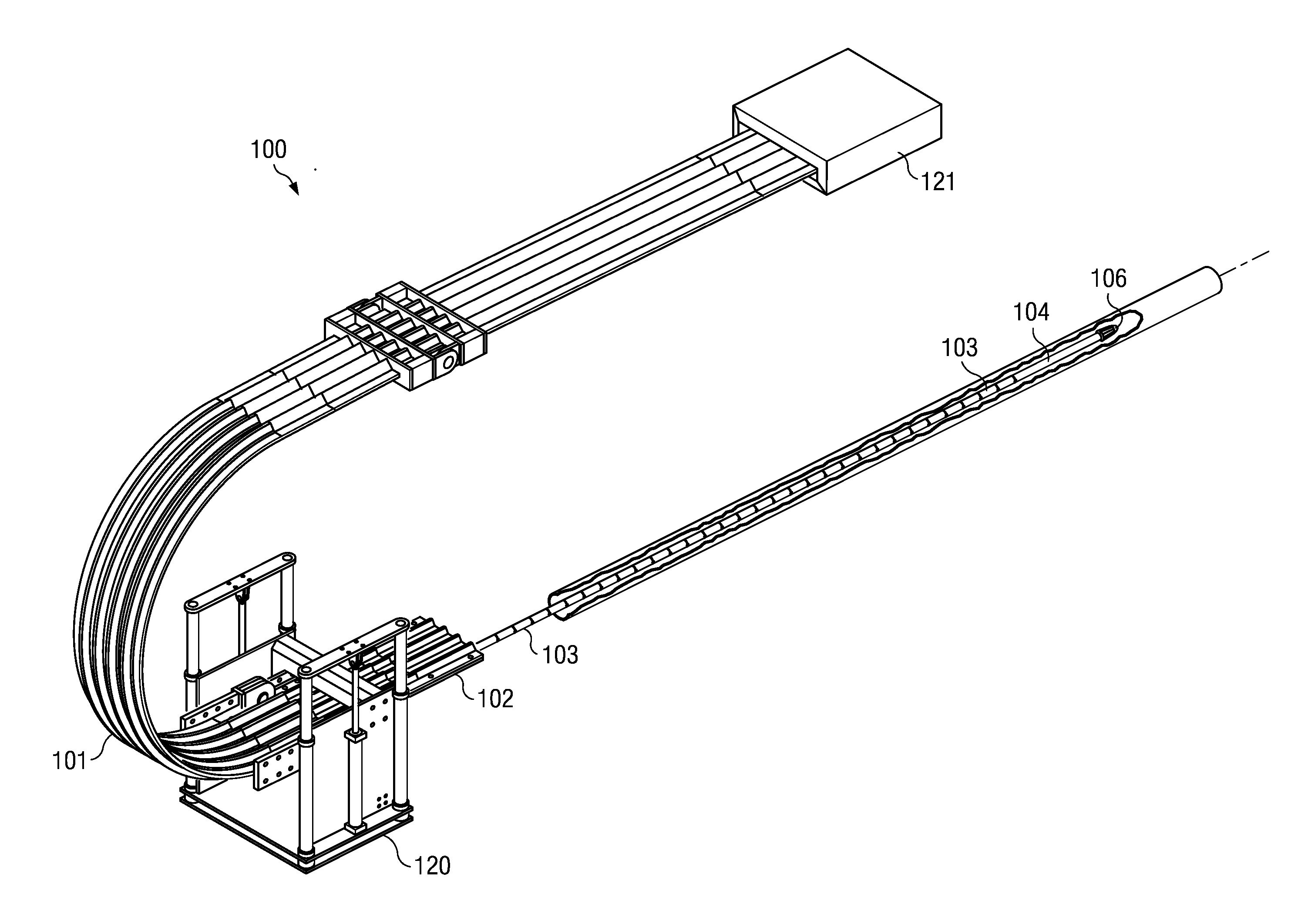 Knuckle-jointed lance for internal cleaning and inspection of tubulars