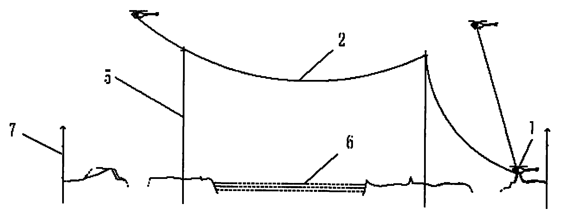 Construction method of unfolding preliminary leading rope with remotely pilotless helicopter