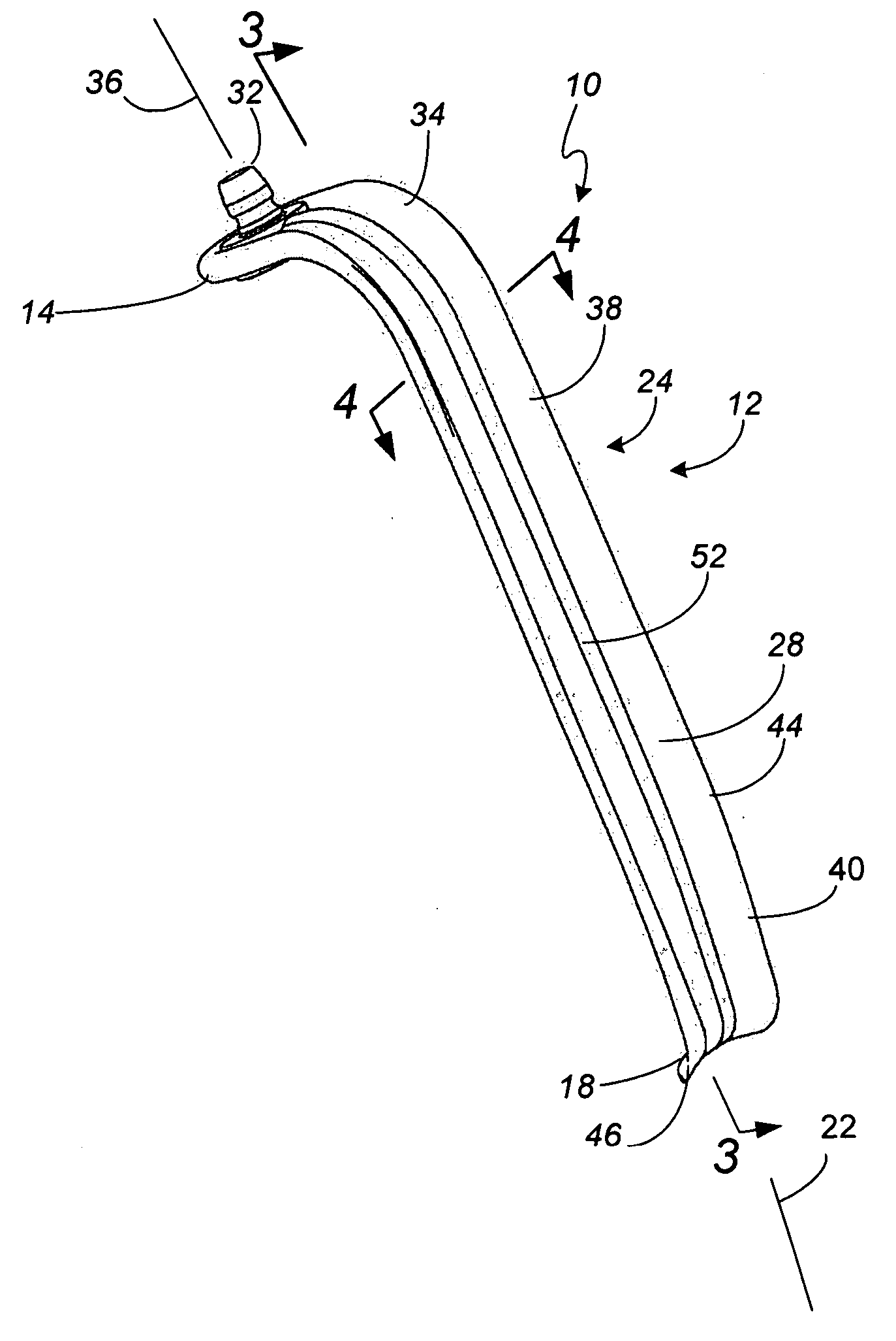 Shaped retractor blade