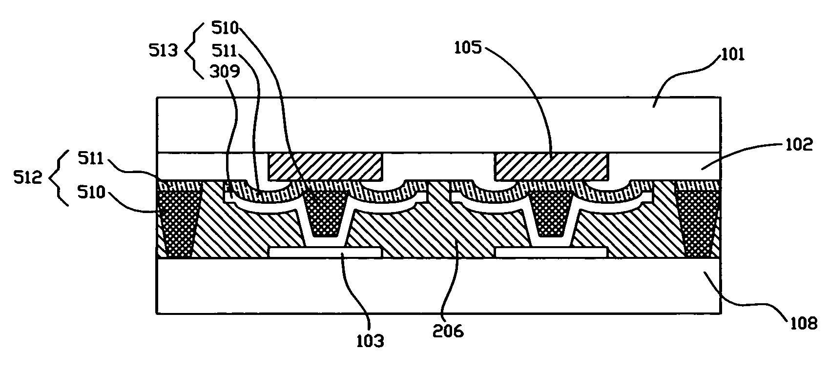 Bonding structure with compliant bumps