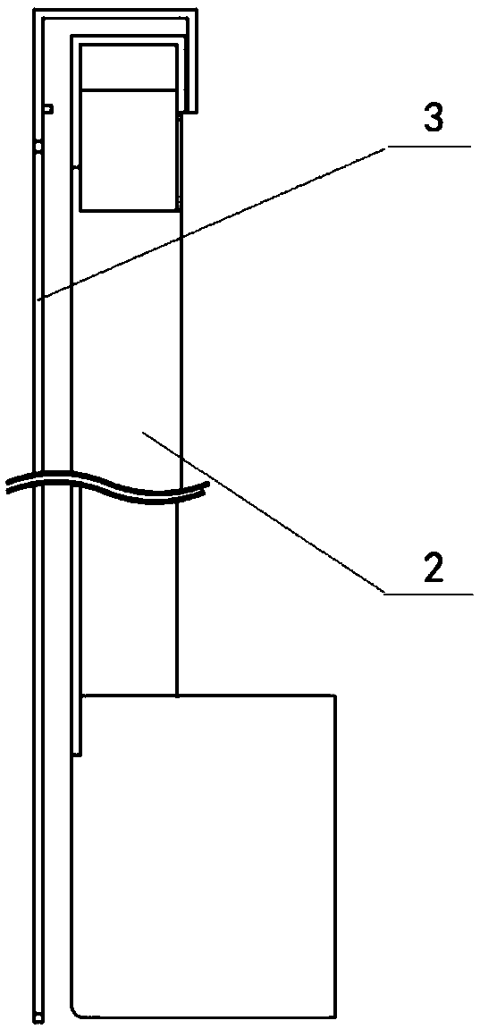 Low-speed two-axis linkage type wall type planar protection cover device