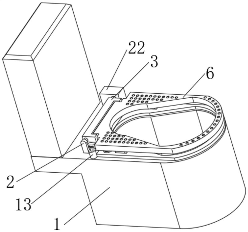 An intelligent toilet with sitz bath massage