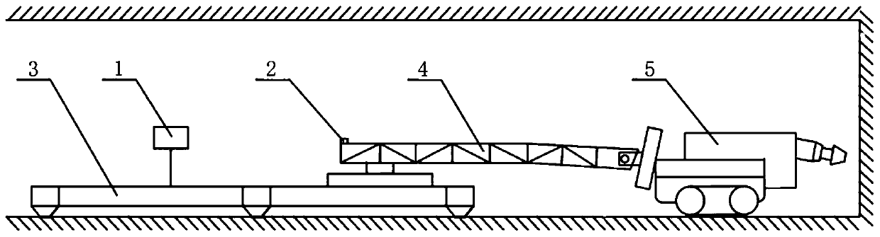 Drilling footage measuring method for roadheader