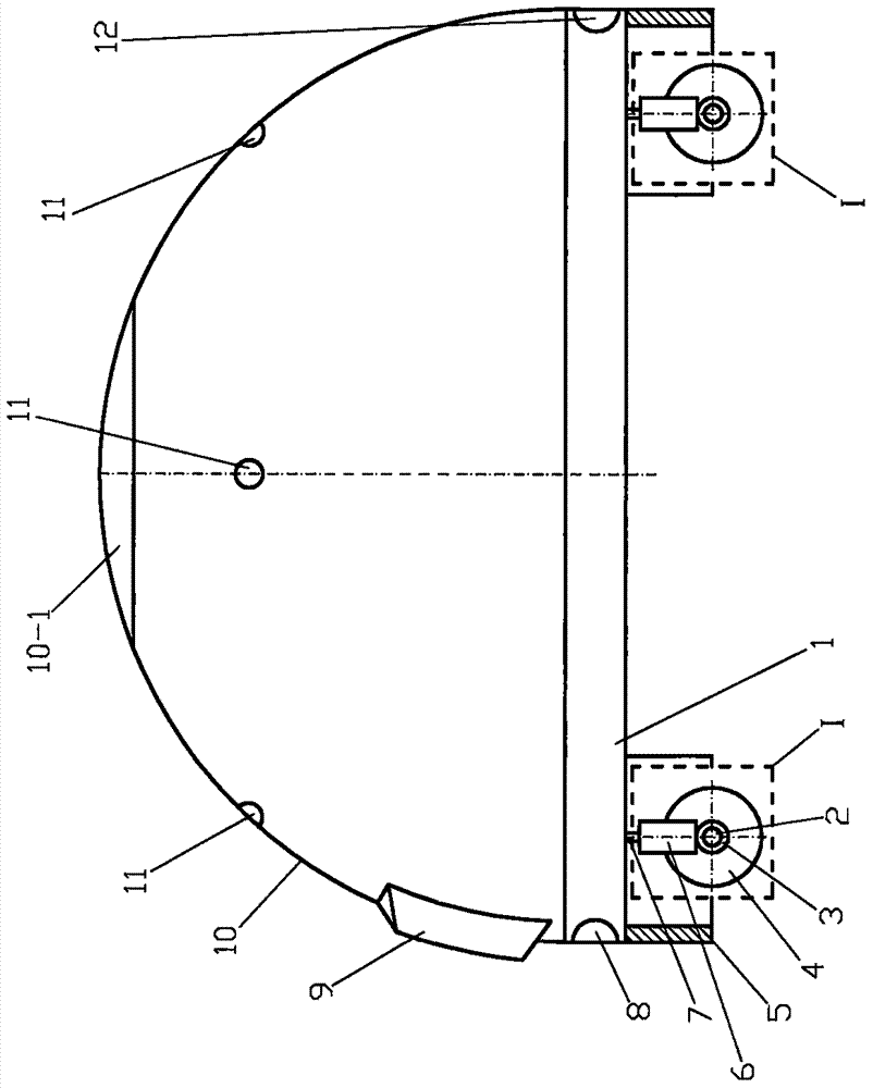 Unmanned combat vehicle capable of achieving field rotation, random translation and automatic turnover