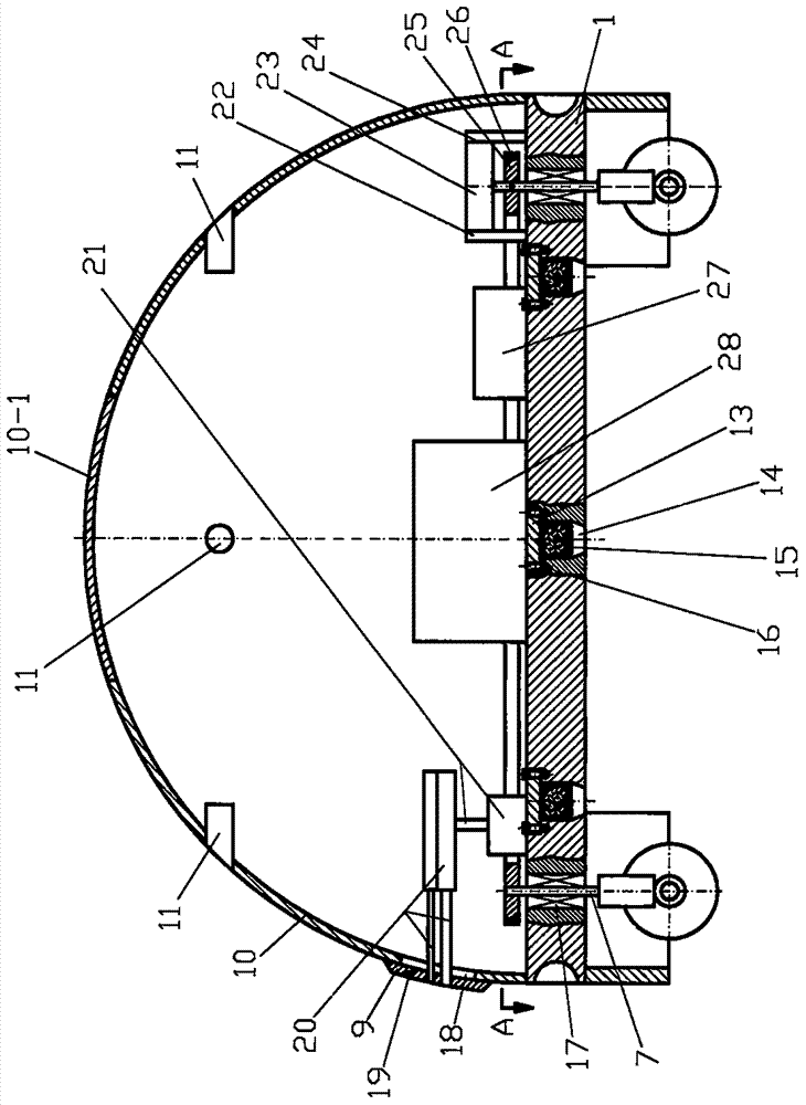 Unmanned combat vehicle capable of achieving field rotation, random translation and automatic turnover