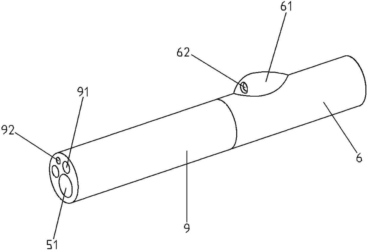 Elephant nose type electronic bronchoscope