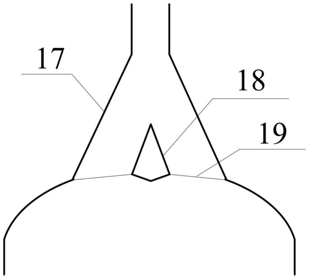 A device for gas impact coupling porous roof stamping