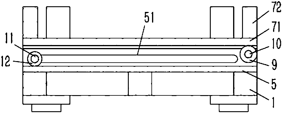 Rubber air drying support with improved structure