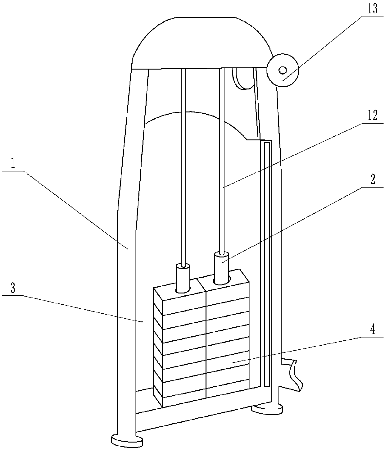 Self-adjusting method for body-building device