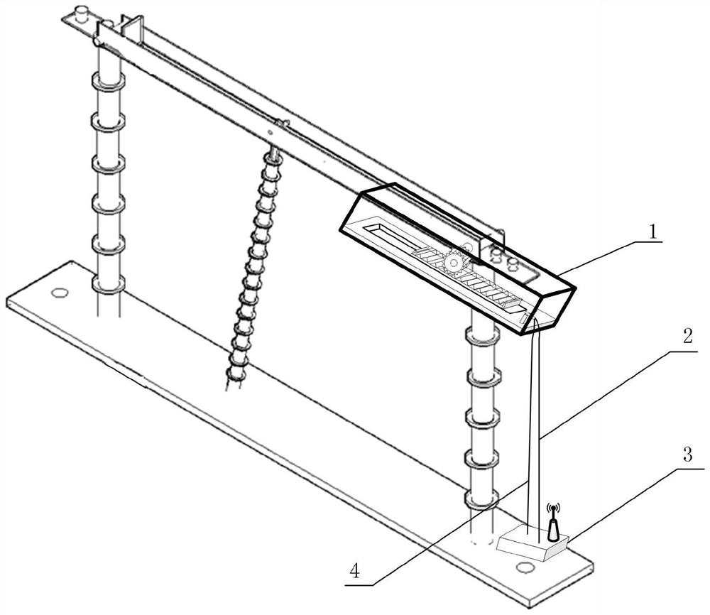 Railway disconnecting switch opening and closing monitoring system