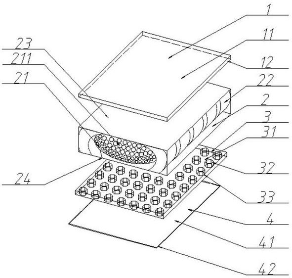 Coupling bionic foot pad for improving ground contact stability of leg-foot type robot