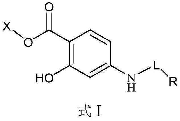 Para-aminosalicylic acid azole derivative as well as preparation method and application thereof