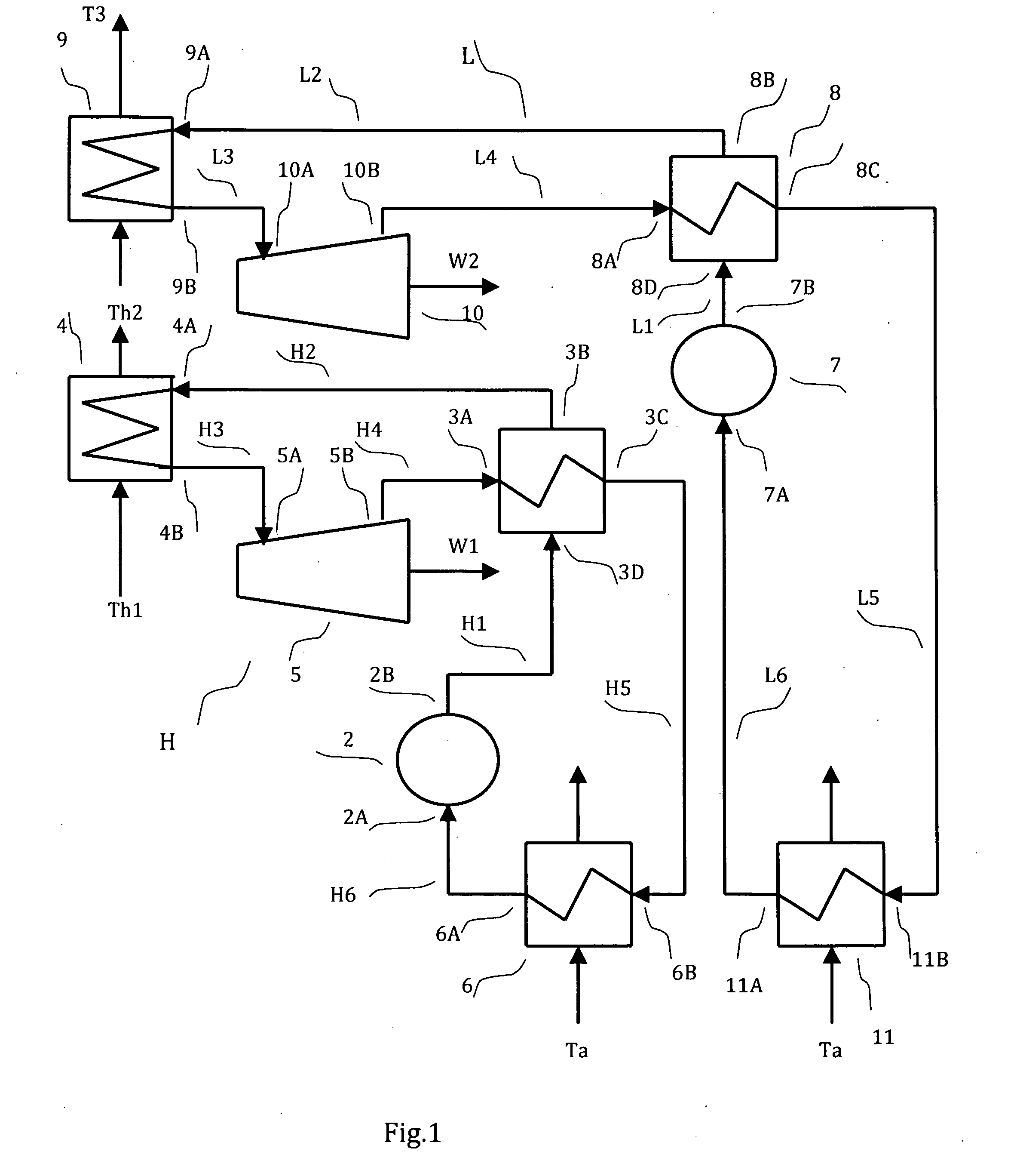 Advanced tandem organic rankine cycle