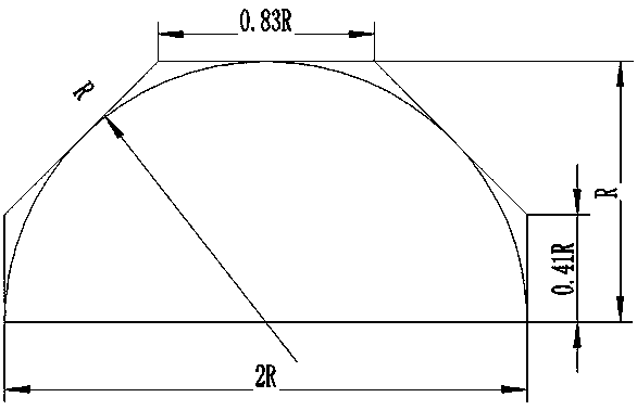 Semi-circular tube plate forged piece forming method capable of improving utilization rate of blank