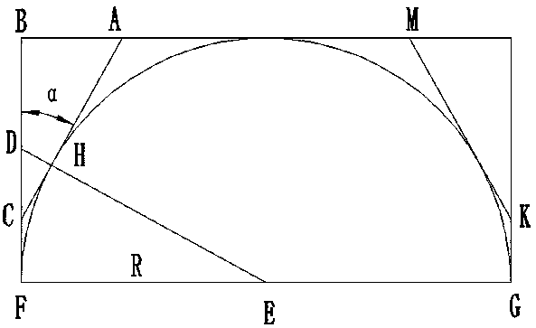 Semi-circular tube plate forged piece forming method capable of improving utilization rate of blank