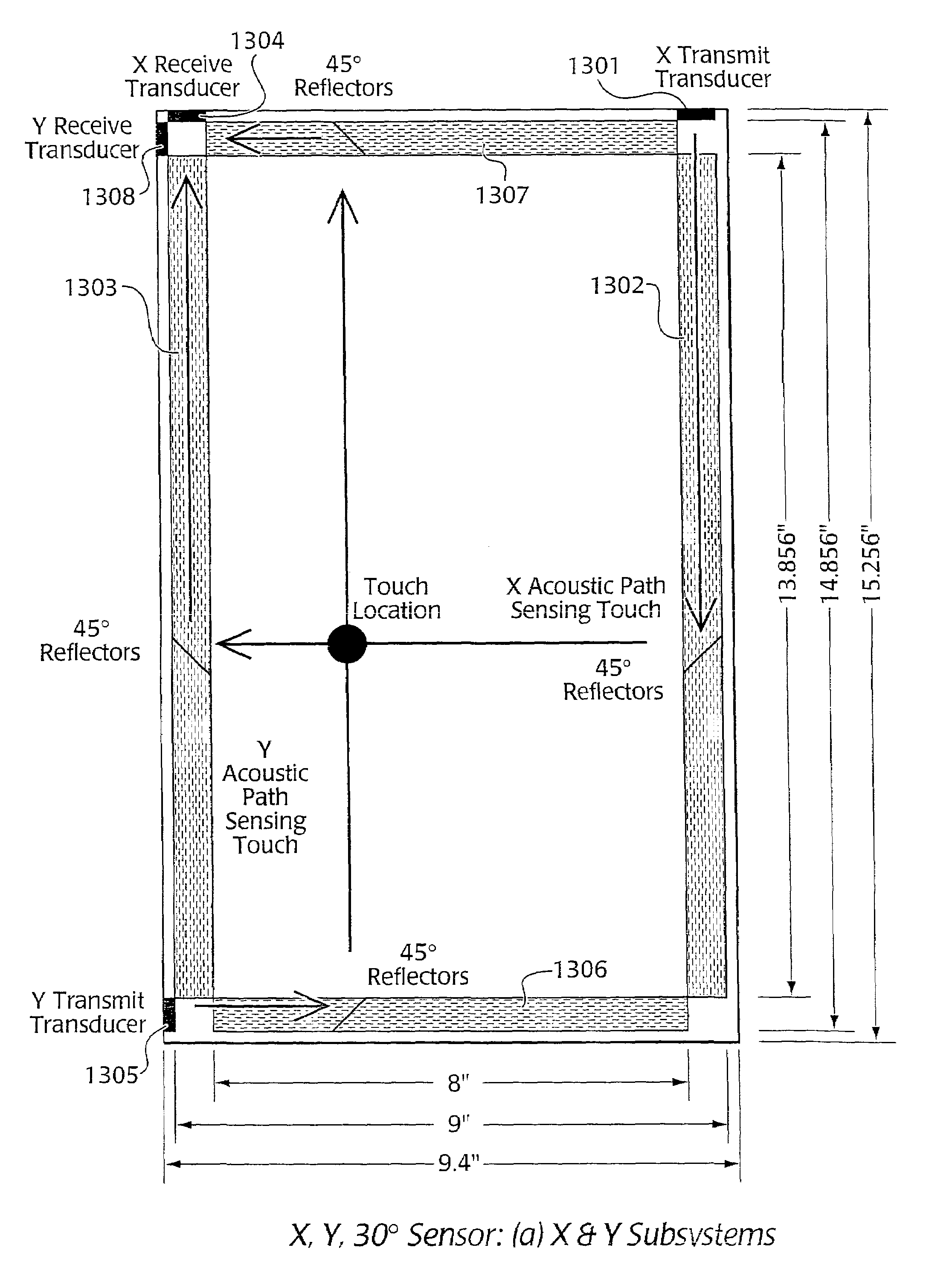 Acoustic condition sensor employing a plurality of mutually non-orthogonal waves