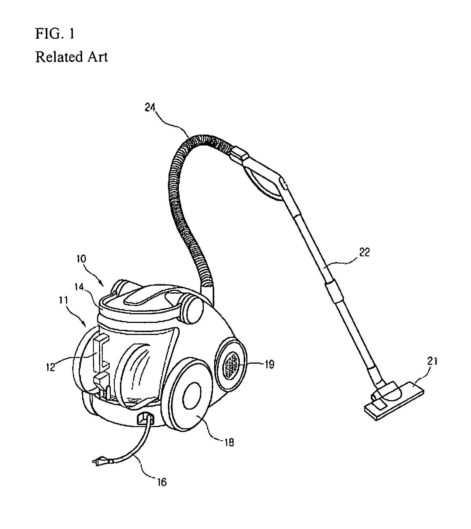 Filter assembly for vacuum cleaner