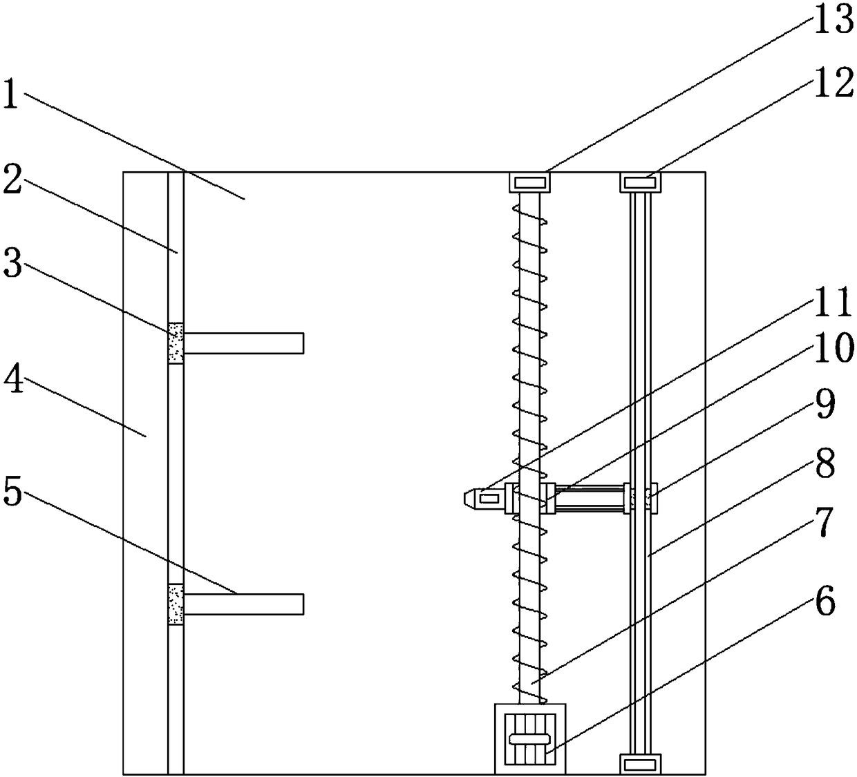 Device for detecting flatness of liquid crystal display screen frame