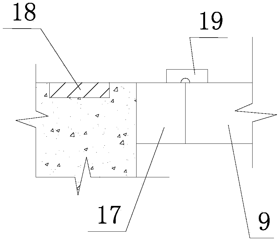 Construction device and method for large-span steel girder frame connection platform