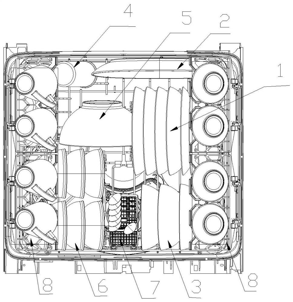 Dish-washing machine bracket