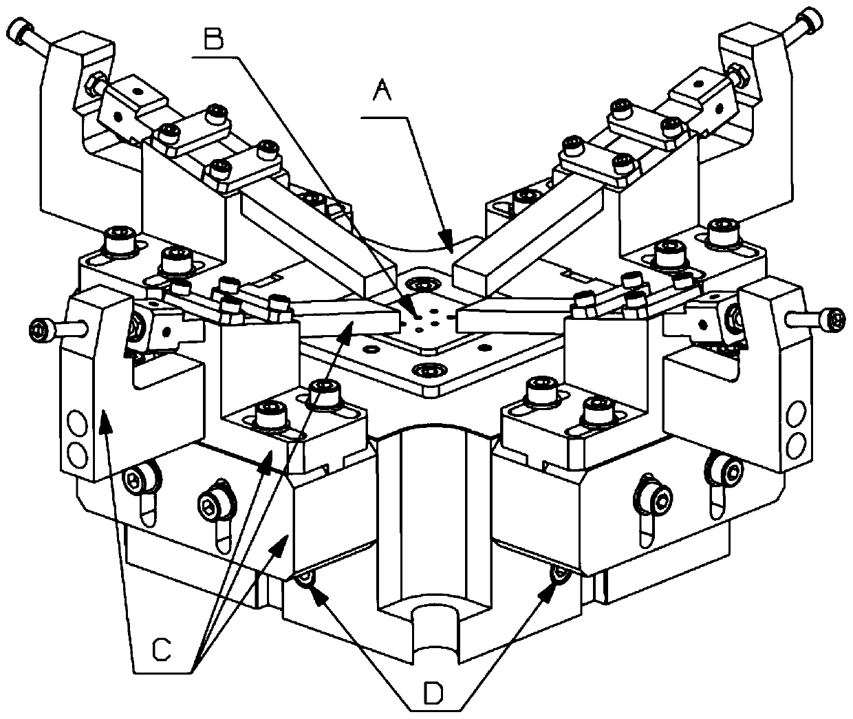 Special equipment for milling machine for processing small-sized parts and its use method