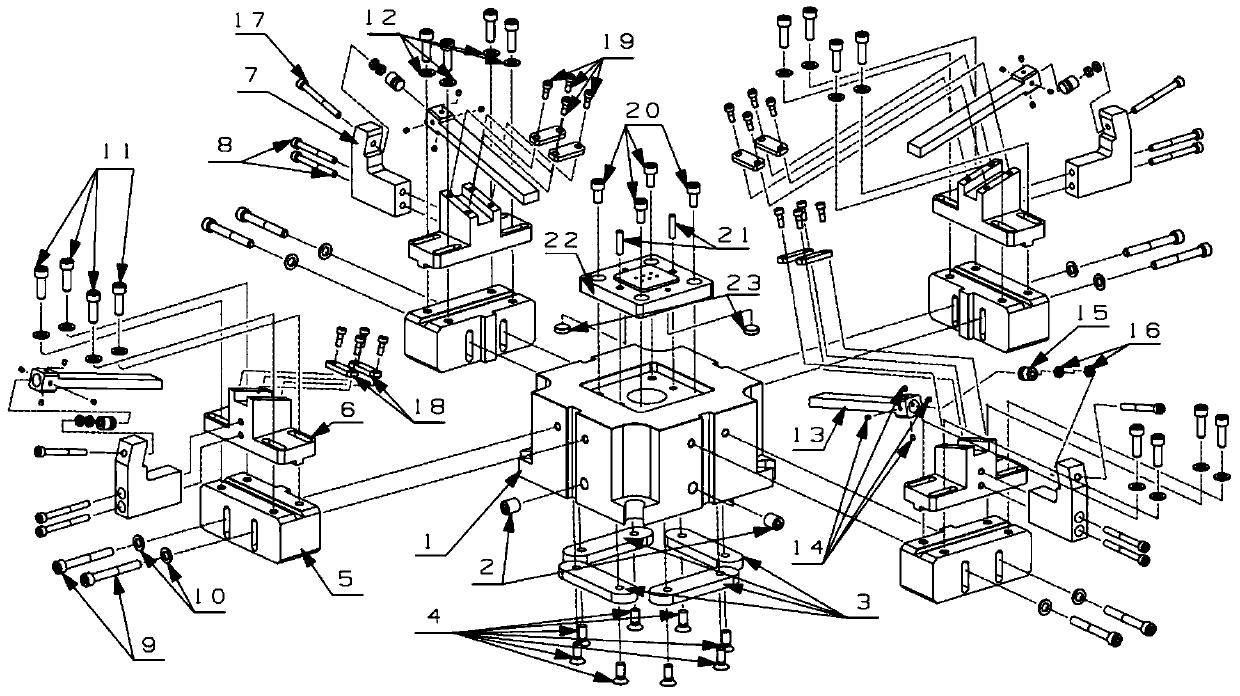 Special equipment for milling machine for processing small-sized parts and its use method