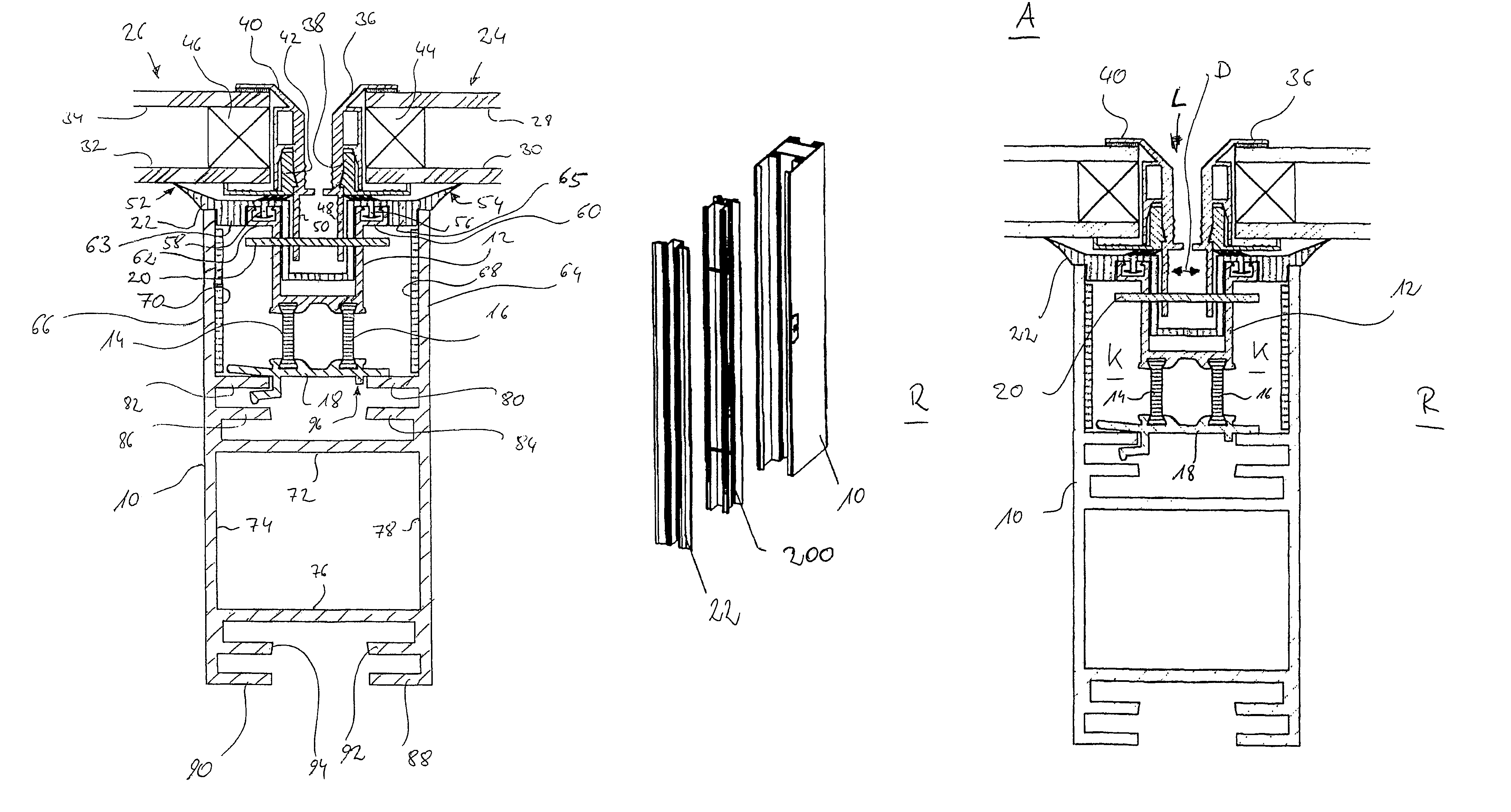 Structural element system and structural elements of such system for curtain facades, facade linings, sun rooms, soundproofing walls, fair buildings and the like