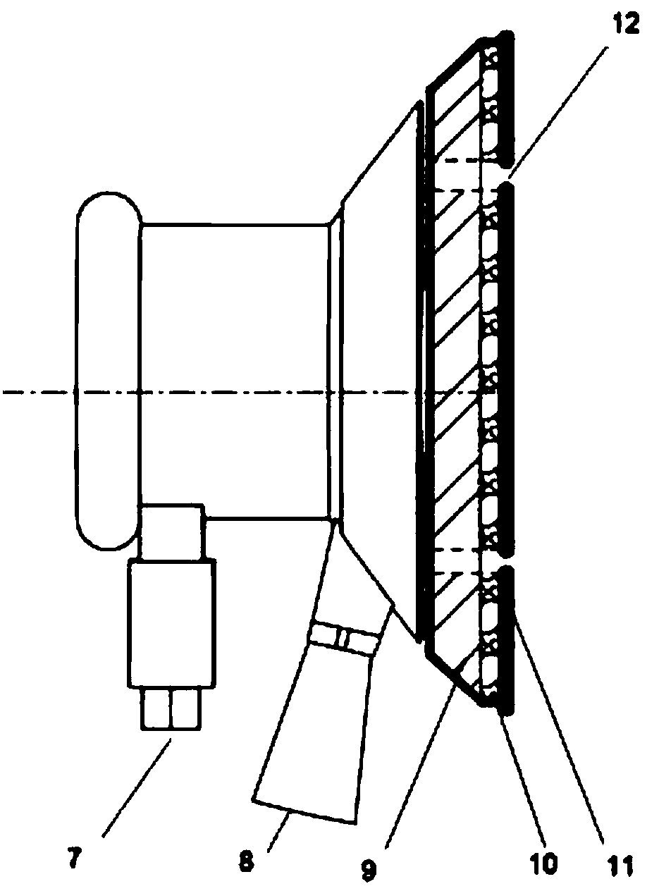 FRP tank body flexible grinding device