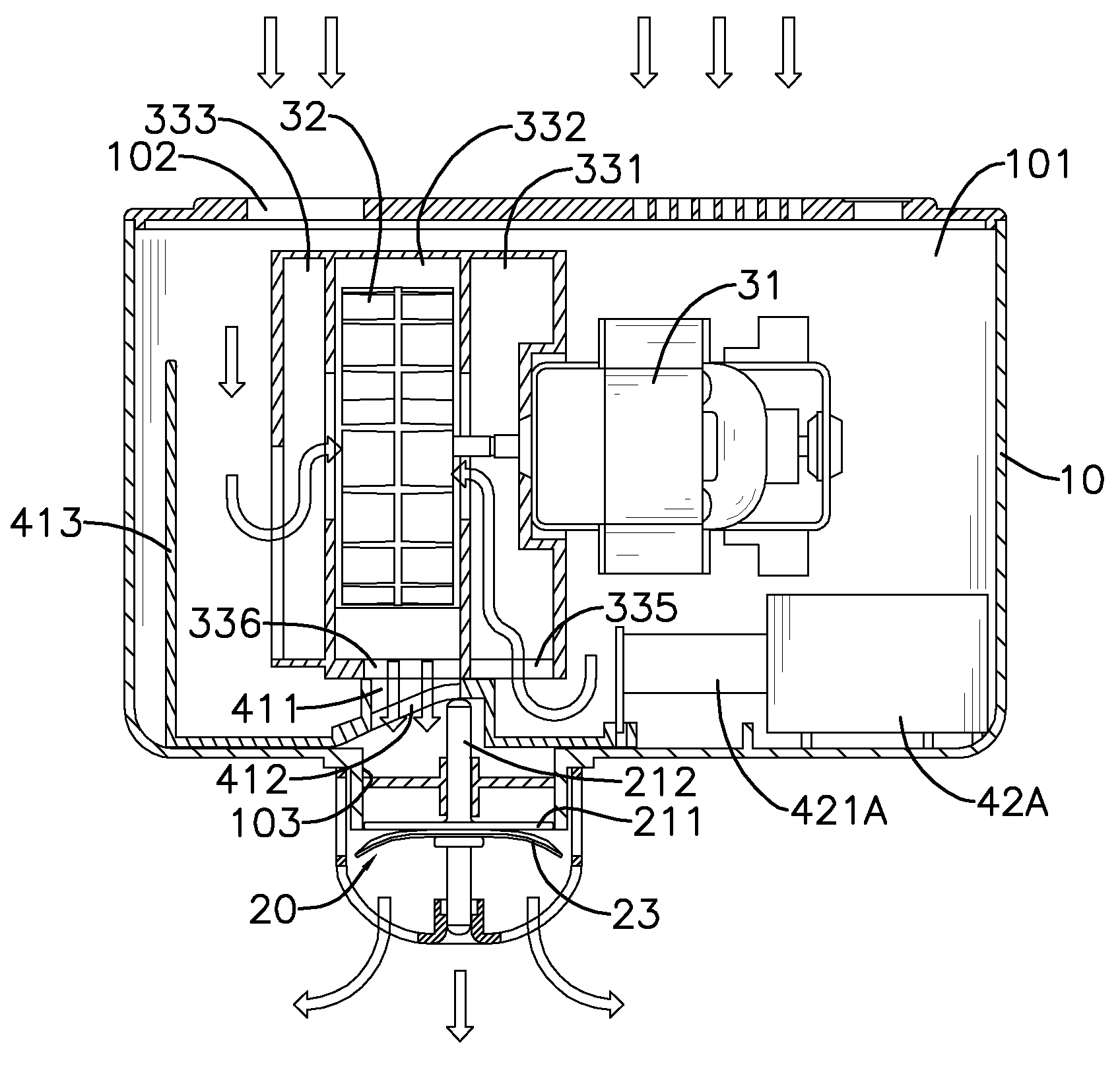 Air pump for inflatable article