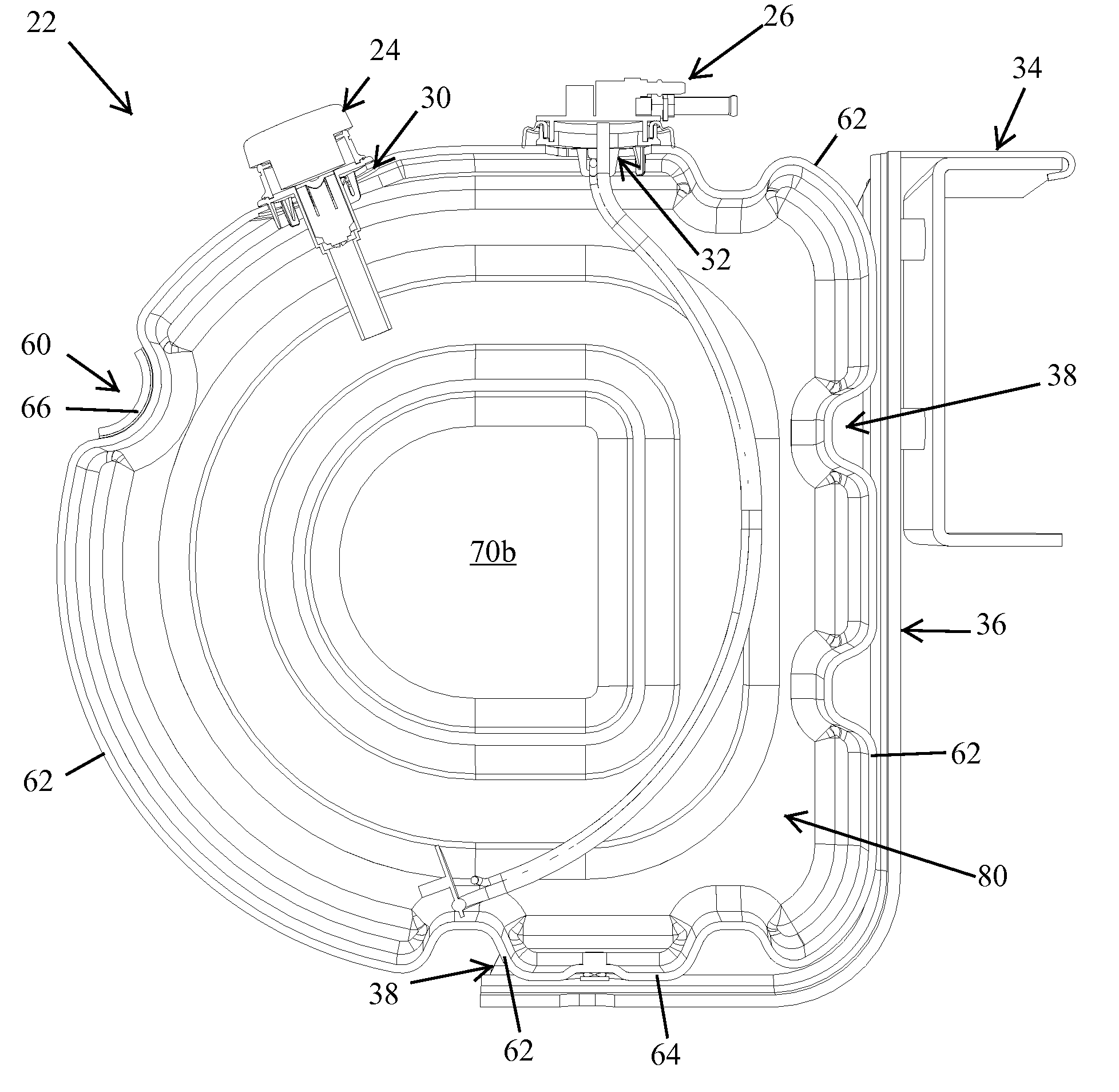 Urea solution tank assembly