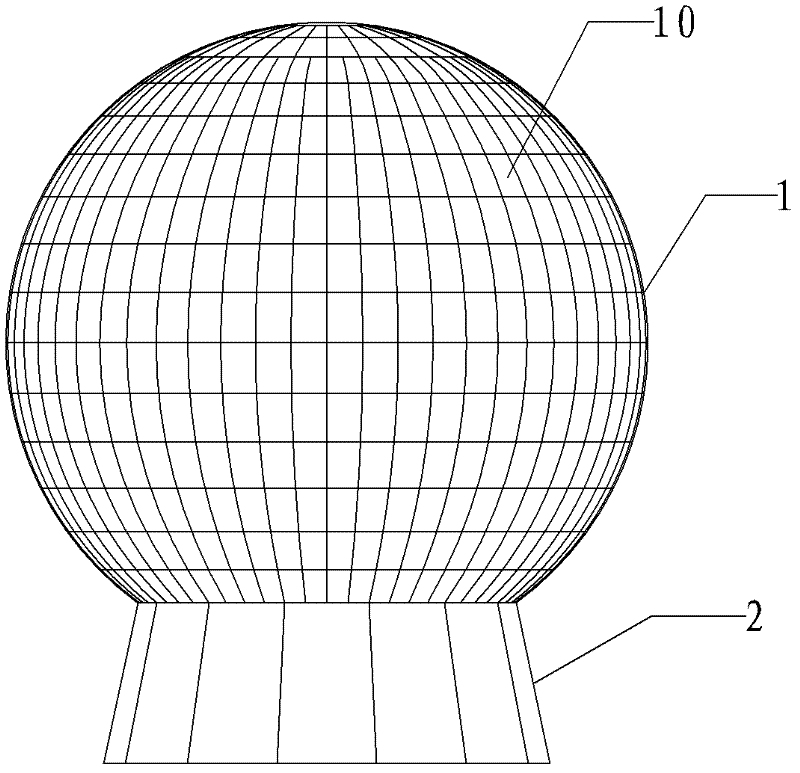 Spherical LED (Light-Emitting Diode) display device