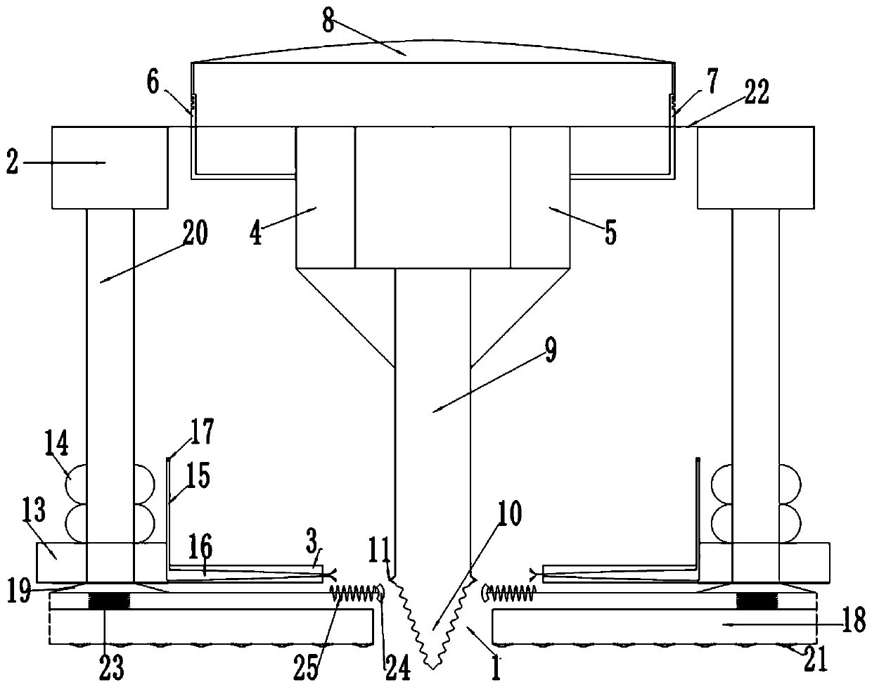 Vibrating equipment for concrete