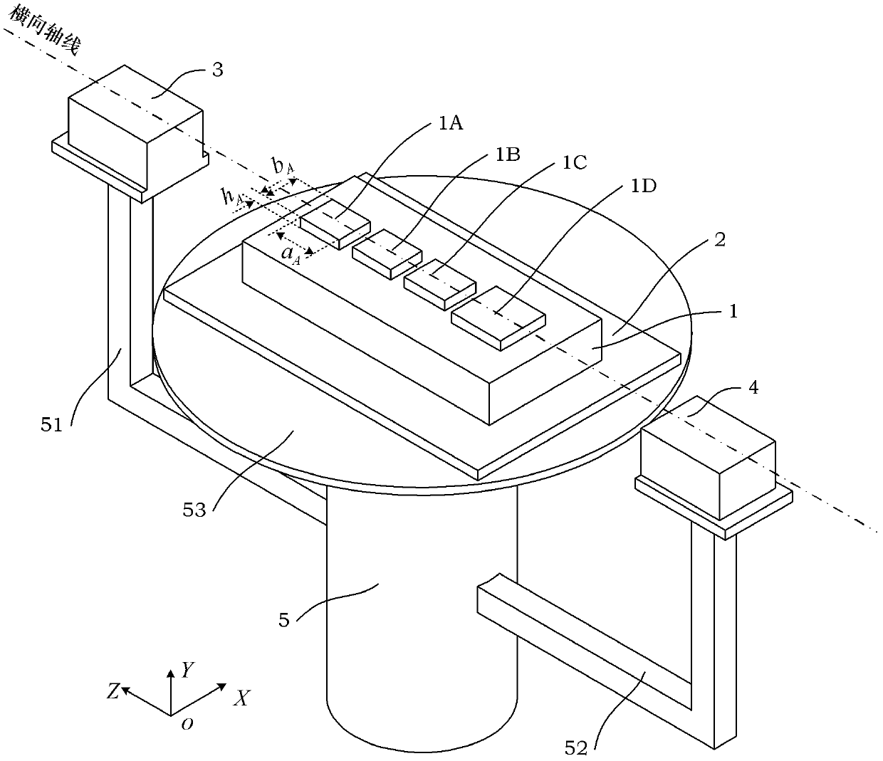 Patch antenna for directional diagram and frequency scanning