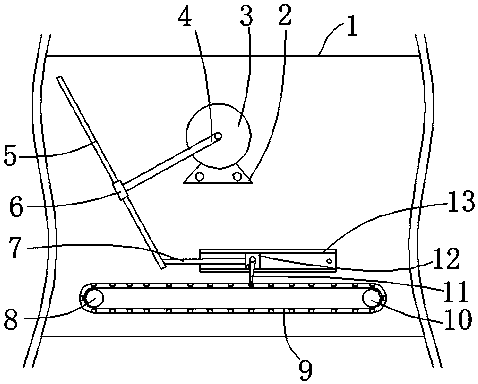 Intermittent conveying mechanism for wood fiber board drying device