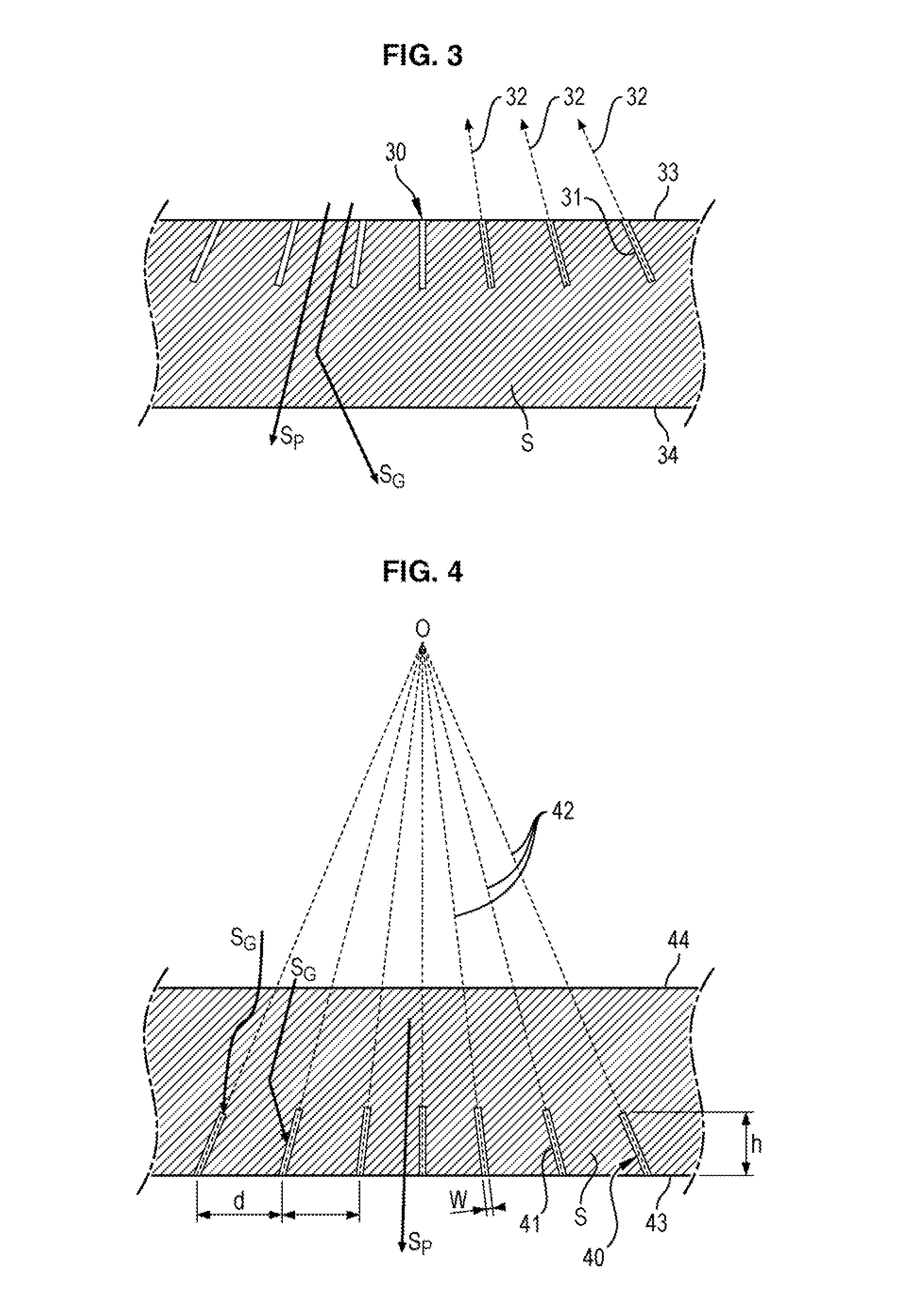 Back focused anti-scatter grid