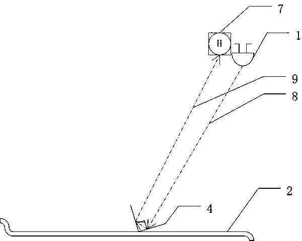 Indoor parking lot guide method and system based on visible light communication