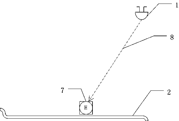 Indoor parking lot guide method and system based on visible light communication