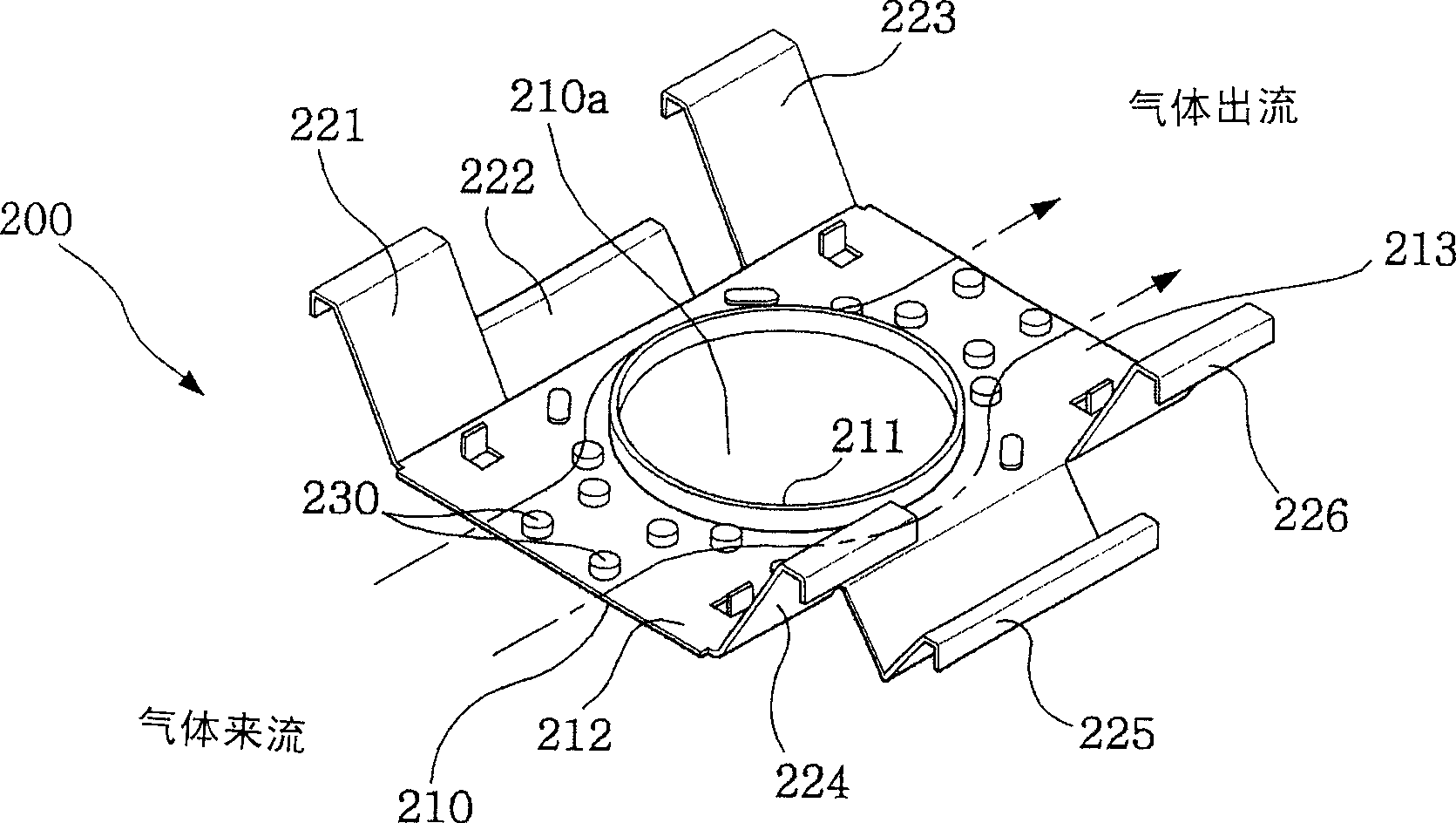 Magnetron cooling fin