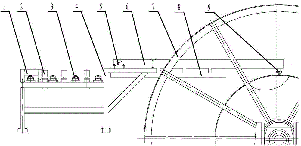 Multifunctional auto-adaptable material guide structure