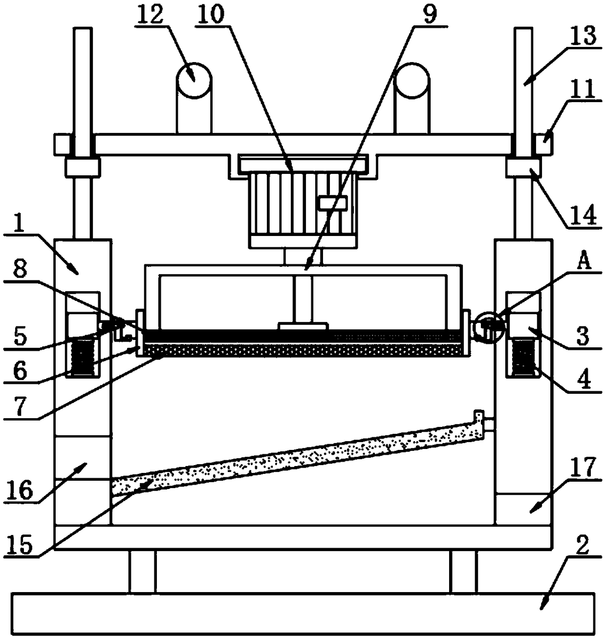 Rapid separation device for sand washing water of casting old sand