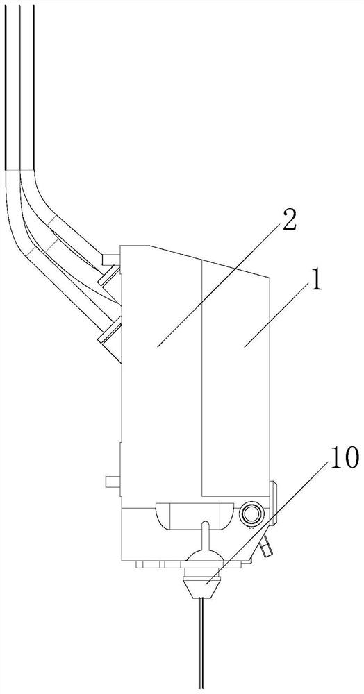 Glue cooling device without condensate water